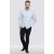 D555 Addington Printed Oxford Shirt Blue - Skjorter - Skjorter til store mænd 2XL- 8XL