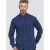 D555 Bainton Long Sleeve Shirt Navy - Skjorter - Skjorter til store mænd 2XL- 8XL