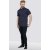 D555 Barrington Short Sleeve Shirt Navy - Skjorter - Skjorter til store mænd 2XL- 8XL