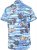 D555 CHARFORD Hawaiian Reverse Printed Shirt - Skjorter - Skjorter til store mænd 2XL- 8XL