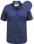 D555 Telford S/S Micro Ao Print Shirt Navy - Skjorter - Skjorter til store mænd 2XL- 8XL