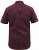 D555 Hillcrest S/S Micro Ao Print Shirt Burgundy - Skjorter - Skjorter til store mænd 2XL- 8XL
