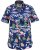 D555 Durham Flamingo Hawaiian Ao Print Shirt - Skjorter - Skjorter til store mænd 2XL- 8XL