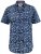 D555 Padbury Floral Ao Printed S/S Shirt Navy - Skjorter - Skjorter til store mænd 2XL- 8XL