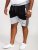 D555 Kirton Couture Elasticated Waistband Shorts Black/Charcoal - Joggingbukser og shorts - Sweatpants og Sweatshorts 2XL-12XL
