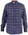 D555 Townsville Check Button Down Collar Shirt Navy - Skjorter - Skjorter til store mænd 2XL- 8XL