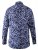 D555 Harrow AOP Shirt Blue - Skjorter - Skjorter til store mænd 2XL- 8XL
