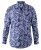 D555 Harrow AOP Shirt Blue - Skjorter - Skjorter til store mænd 2XL- 8XL