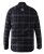 D555 Harwich Flannel Check Shirt Black - Skjorter - Skjorter til store mænd 2XL- 8XL