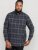 D555 Harwich Flannel Check Shirt Black - Skjorter - Skjorter til store mænd 2XL- 8XL