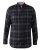 D555 Harwich Flannel Check Shirt Black - Skjorter - Skjorter til store mænd 2XL- 8XL