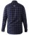 D555 Dovercourt Flannel Check Shirt Blue and Black - Skjorter - Skjorter til store mænd 2XL- 8XL