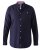 D555 Colchester LS shirt Navy - Skjorter - Skjorter til store mænd 2XL- 8XL