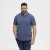 North Latitude Polo Blue Melange - Polotrøjer - Polotrøjer 2XL-8XL