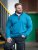D555 Conway 1 1/4 Zip Neck Fleece Sweatshirt With Bear Logo Teal - Trøjer og hættetrøjer - Trøjer og Hættetrøjer i store størrelser - 2XL-14XL