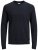 Jack & Jones Crew neck Knitted Sweater Navy - Trøjer og hættetrøjer - Trøjer og Hættetrøjer i store størrelser - 2XL-14XL