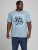 Jack & Jones JJMOON T-shirt Faded Denim - T-shirts - T-shirts i store størrelser - 2XL-14XL