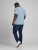 Jack & Jones JJMOON T-shirt Faded Denim - T-shirts - T-shirts i store størrelser - 2XL-14XL
