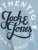 Jack & Jones JJMOON T-shirt Faded Denim - T-shirts - T-shirts i store størrelser - 2XL-14XL