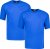 Adamo Marlon Comfort fit 2-pack T-shirt Royal Blue - T-shirts - T-shirts i store størrelser - 2XL-14XL