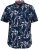 D555 FINLEY Hawaiian AO Print Shirt Navy - Skjorter - Skjorter til store mænd 2XL- 8XL