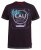 D555 NOVA Cali Surf Printed Crew Neck T-Shirt Plum - T-shirts - T-shirts i store størrelser - 2XL-14XL