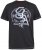 D555 CORTEX California Snake Printed Crew Neck T-Shirt Washed Black - T-shirts - T-shirts i store størrelser - 2XL-14XL