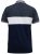 D555 EMERSON Cut And Sew Polo With Jacquard Collar Navy - Polotrøjer - Polotrøjer 2XL-8XL