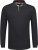Adamo Peter Comfort fit Long sleeve Polo Black - Polotrøjer - Polotrøjer 2XL-8XL