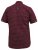 D555 DUNSTABLE S/S Micro AO Print Shirt Burgundy - Skjorter - Skjorter til store mænd 2XL- 8XL