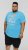 D555 AARON Surfers Paradise Printed Crew Neck T-Shirt Turquoise - T-shirts - T-shirts i store størrelser - 2XL-14XL