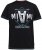 D555 BINGHAM State Of Miami Printed Crew Neck T-Shirt Black - T-shirts - T-shirts i store størrelser - 2XL-14XL