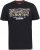 D555 EDWALTON NYCTY Camo Printed Crew Neck T-Shirt Washed Black - T-shirts - T-shirts i store størrelser - 2XL-14XL