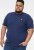 D555 ORSTON Reno Fabric Crew Neck T-Shirt With Chest Embroidery Blue Reno - T-shirts - T-shirts i store størrelser - 2XL-14XL