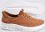D555 Dartford 1 Kingsize Hands Free Shoes Pu & Faux Suede Top Tan - Herresko 40-52 - 