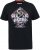 D555 MALCOM Snake And Roses Printed Crew Neck T-Shirt Black - T-shirts - T-shirts i store størrelser - 2XL-14XL