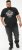 D555 MALCOM Snake And Roses Printed Crew Neck T-Shirt Black - T-shirts - T-shirts i store størrelser - 2XL-14XL