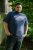 D555 Cropwell T-shirt med fisketryk marineblå - T-shirts - T-shirts i store størrelser - 2XL-14XL