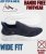 D555 Blyth 2 Kingsize Hands Free Shoes With Knitted Top Navy - Herresko 40-52 - 