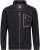 Adamo Manuel Sweatshirt with Zipper Black - Trøjer og Hættetrøjer - Trøjer og Hættetrøjer i store størrelser - 2XL-14XL