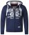 D555 Thurston Full Zip Hoodie Navy - Trøjer og hættetrøjer - Trøjer og Hættetrøjer i store størrelser - 2XL-14XL