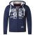 D555 Thurston Full Zip Hoodie Navy - Trøjer og hættetrøjer - Trøjer og Hættetrøjer i store størrelser - 2XL-14XL
