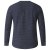 D555 Plato Long Sleeve T-shirt Charcoal - T-shirts - T-shirts i store størrelser - 2XL-14XL