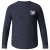 D555 Plato Long Sleeve T-shirt Charcoal - T-shirts - T-shirts i store størrelser - 2XL-14XL