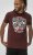 D555 Loughborough Official Gas Monkey Crew Neck T-Shirt Burgundy Black Twist - T-shirts - T-shirts i store størrelser - 2XL-14XL