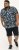 D555 Halifax AOP Hawaiian Print Short Sleeve Polo Blue - T-shirts - T-shirts i store størrelser - 2XL-14XL