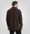 D555 Horsham Long Sleeve Shirt with Chest Pocket Burgundy/Black Check - Skjorter - Skjorter til store mænd 2XL- 8XL