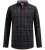 D555 Horsham Long Sleeve Shirt with Chest Pocket Burgundy/Black Check - Skjorter - Skjorter til store mænd 2XL- 8XL