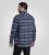D555 Shrewsbury Long Sleeve with Chest Pocket Blue/Navy Check - Skjorter - Skjorter til store mænd 2XL- 8XL