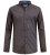 D555 Sheffield Long Sleeve AOP Micro Gold Shirt Navy - Skjorter - Skjorter til store mænd 2XL- 8XL
